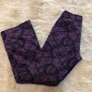girls black and purple lace paisley pants. 💜